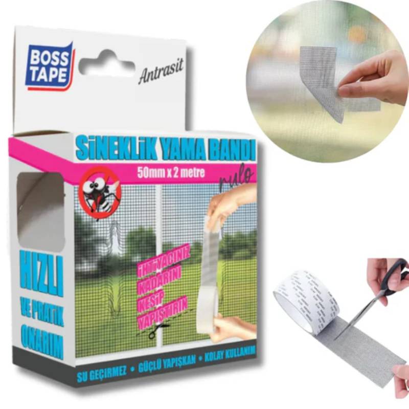 Ruban Adhésif BOSS TAPE de Réparation Moustiquaire 2m x 50mm