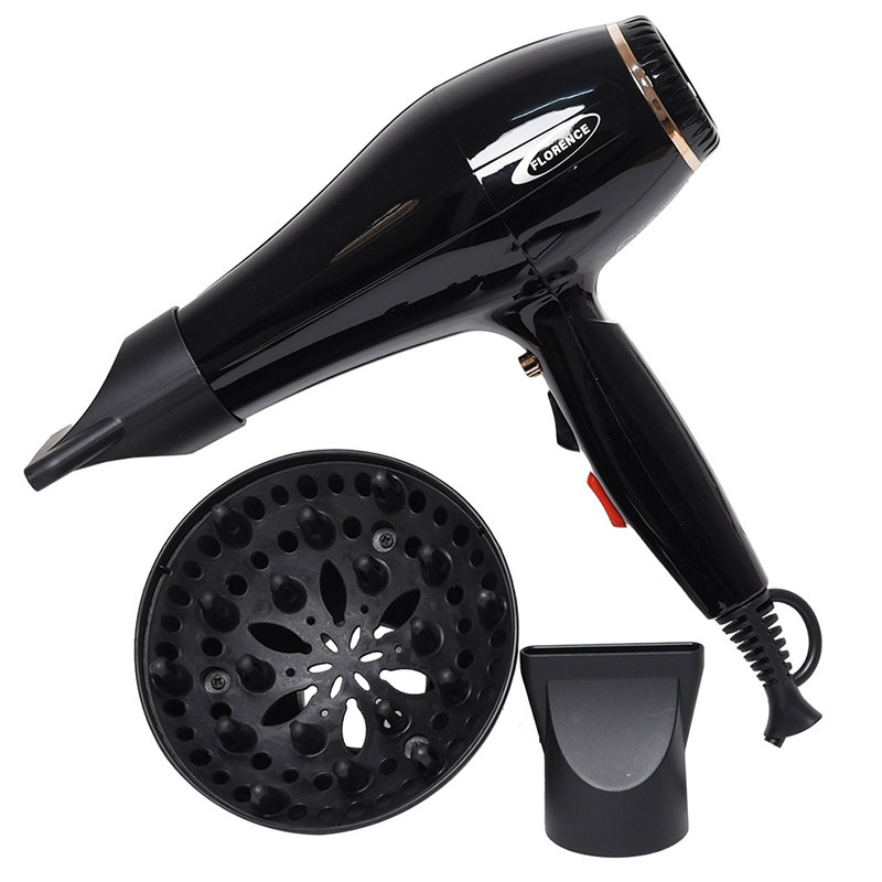 Sèche Cheveux 4en1 FLORENCE HK391 2200W - Noir - FLORENCE