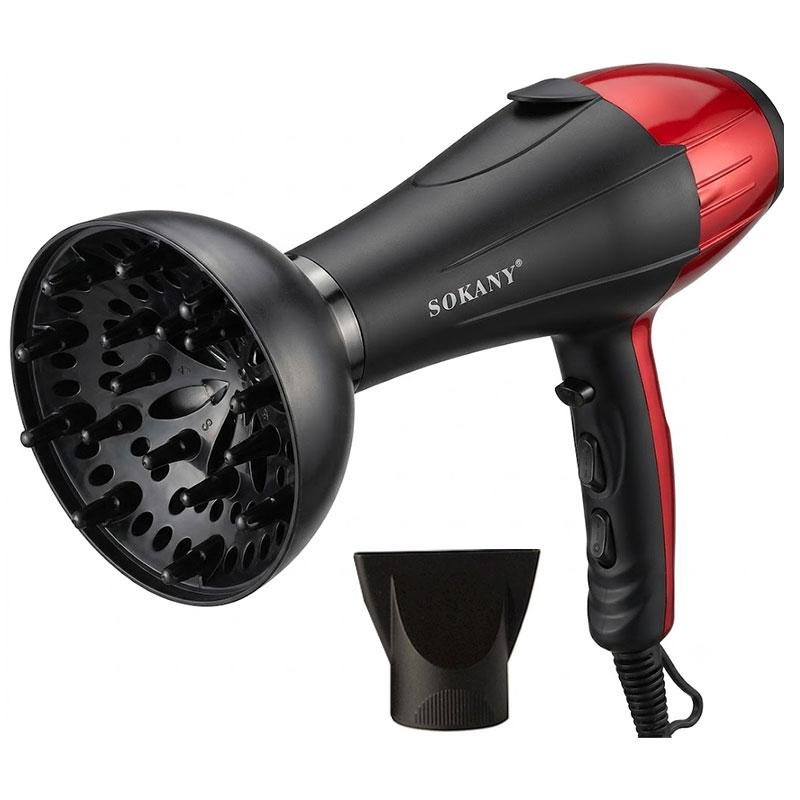 Sèche Cheveux SOKANY SK-14010 2000W - Rouge - SOKANY