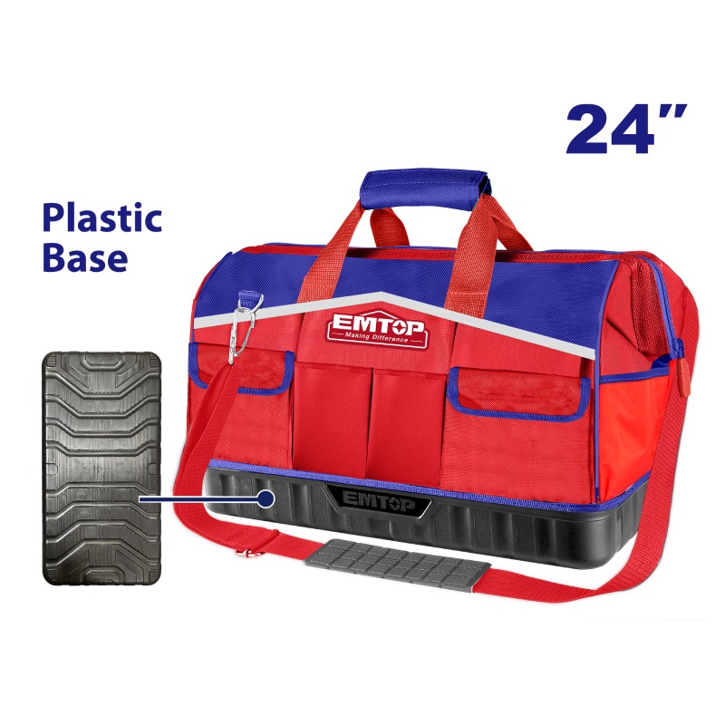 Sac À Outils EMTOP 25kg 24" Pratique Multipoches