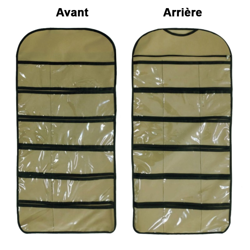 Sac Suspendu de Rangement Double Face Pour sous-vêtements - Biege