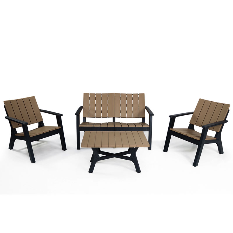 Salon de jardin SOTUFAB 4 places - Taupe