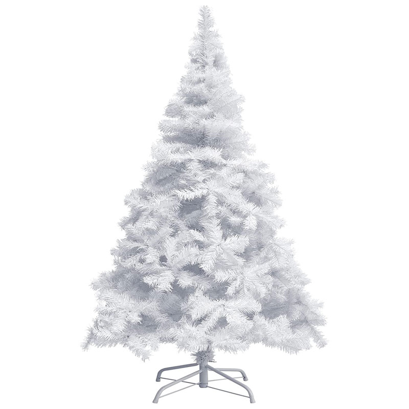 Sapin de Noël Artificiel 120 cm Sans Accessoires - Blanc