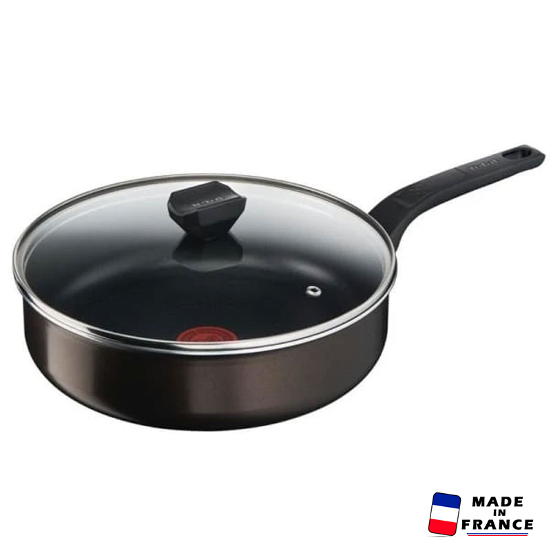 Sauteuse TEFAL Cook & Clean 26 cm + Couvercle - Tefal