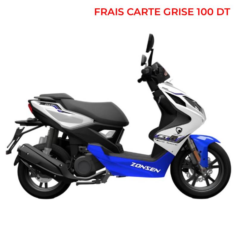 à Essence UNISCOOT ZONSEN ZT6 125CC - Bleu - UNISCOOT