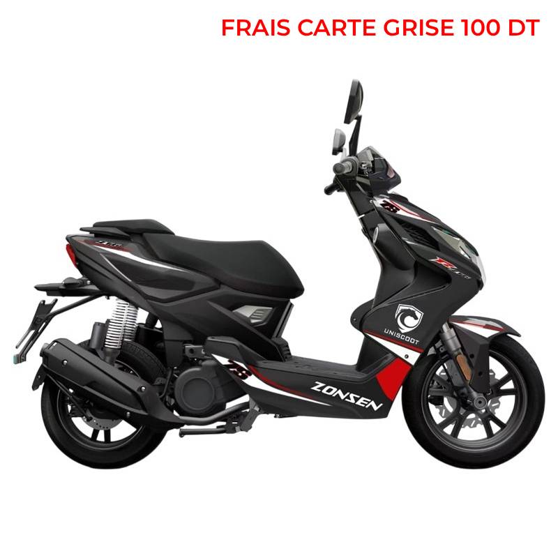 à Essence UNISCOOT ZONSEN ZT6 125CC - Noir - UNISCOOT