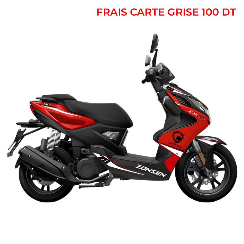 à Essence UNISCOOT ZONSEN ZT6 125CC - Rouge - UNISCOOT