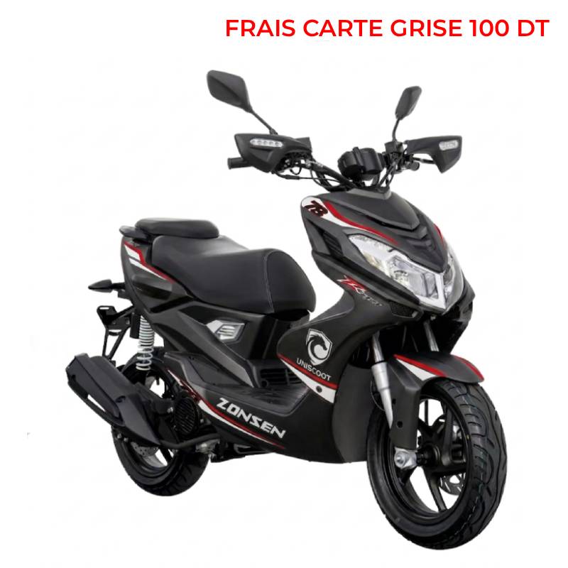 UNISCOOT Zonsen ZT6 Sport 125cc - Noir - UNISCOOT
