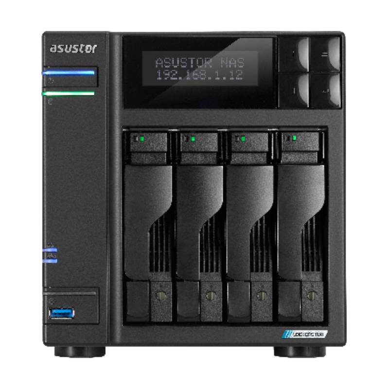 Serveur De Stockage ASUSTOR NAS AS6704T00 LOCKERSTOR 4 GEN 2 Noir
