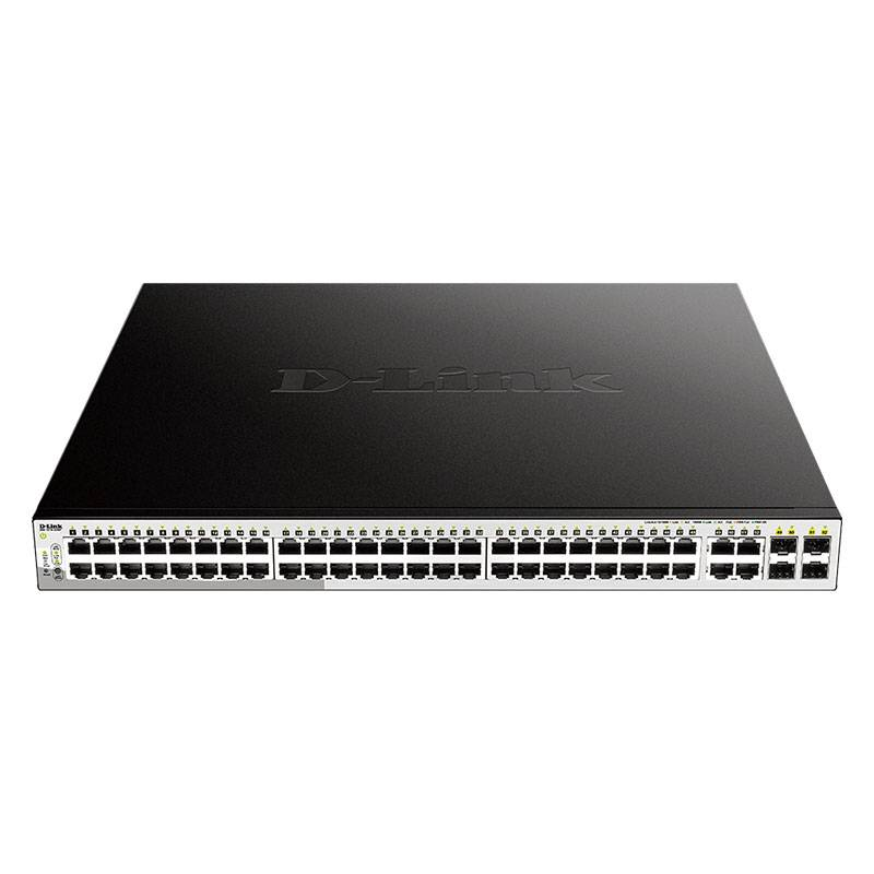 Smart Switch D-LINK DGS-1210-52MP Montable 48 ports 10/100/1000 Mbps POE 4 x Gigabit GbE/SFP