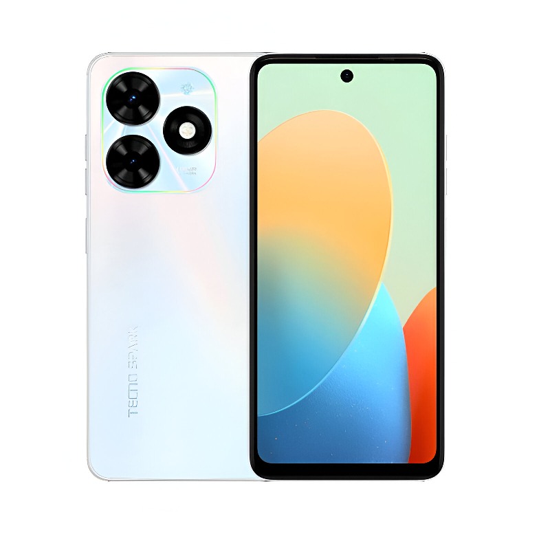 Smartphone Tecno Spark GB 2025 BG6M 2+2Go 64Go - Blanc - Tecno