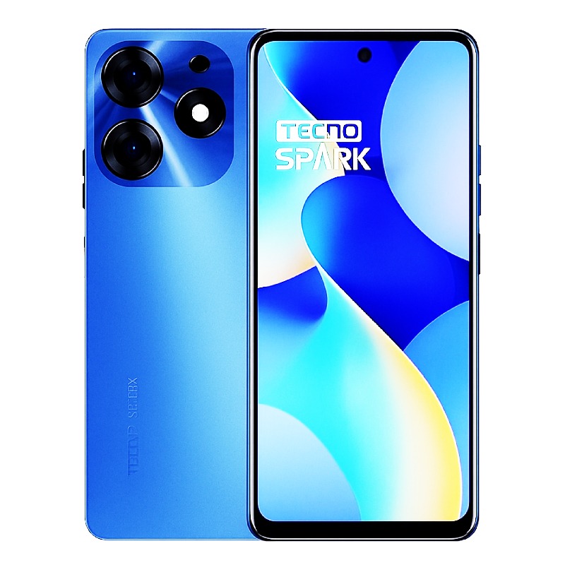 Smartphone Tecno Spark GB 2025 BG6M 2+2Go 64Go - Bleu - Tecno