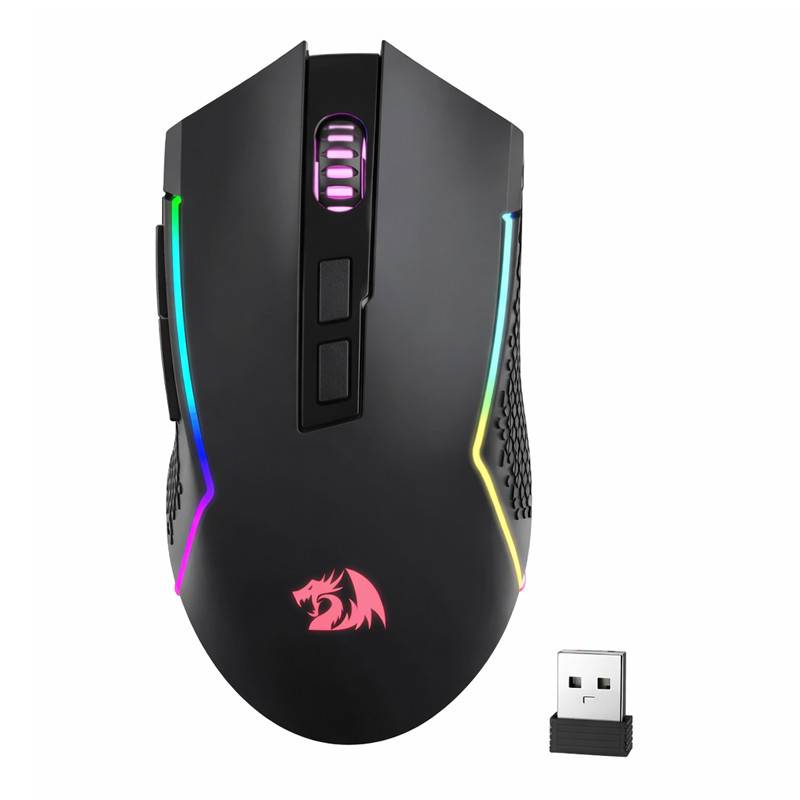 Souris Sans Fil Gamer Redragon Trident RGB - Noir