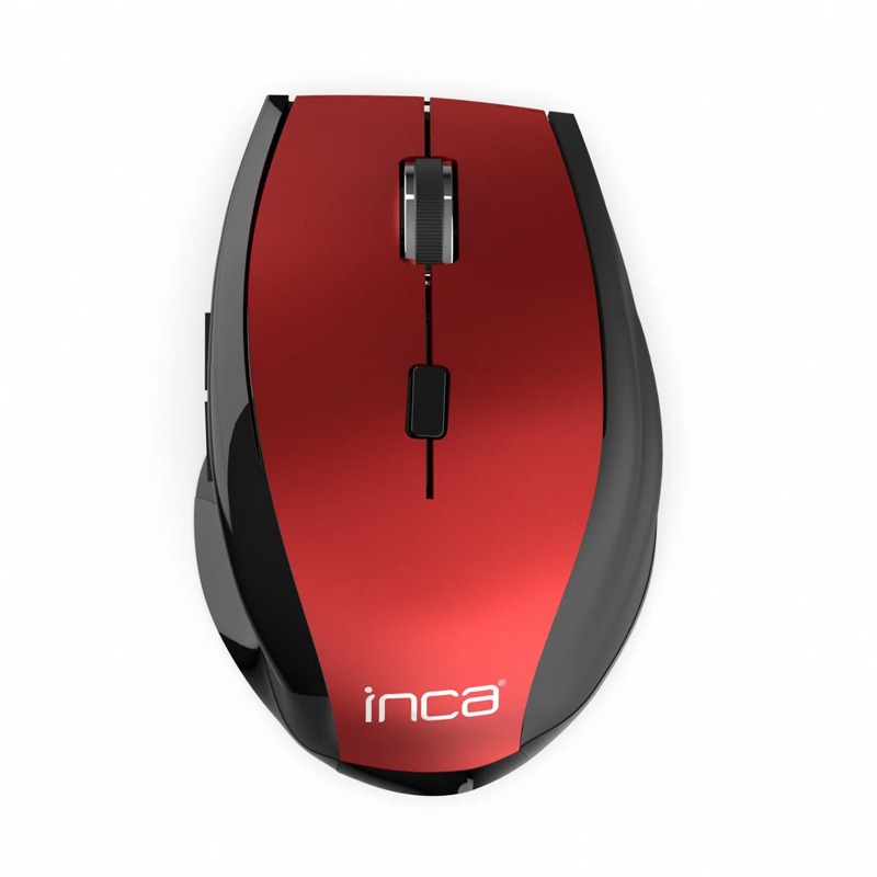 Souris Sans Fil INCA IWM-500GLK - Rouge & Noir - INCA