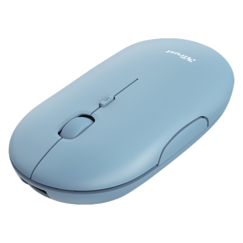 Souris Sans Fil TRUST Puck Ultra Fine Rechargeable - Bleu - 7127