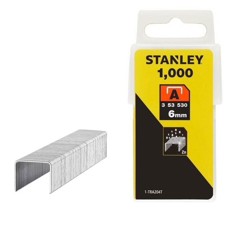 STANLLEY AGRAFE 6MM TYPE A 1-TRA204T