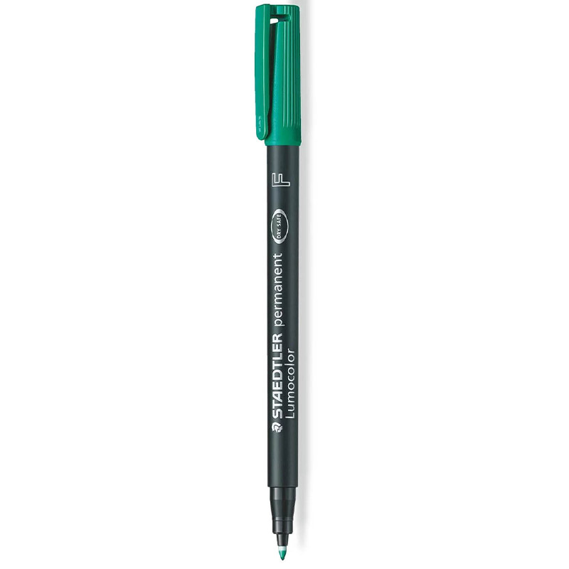 Stylo Permanent Lumocolor STAEDTLER universal F vert - STAEDTLER