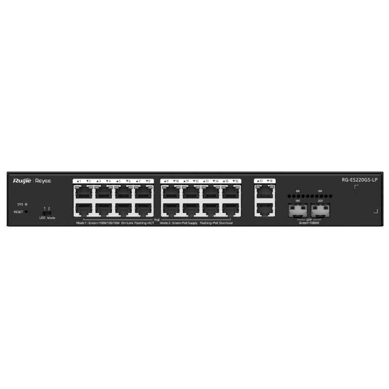 Switch RUIJIE REYEE RG-ES220GS-LP Avec PoE 20 Ports Gigabit - RUIJIE