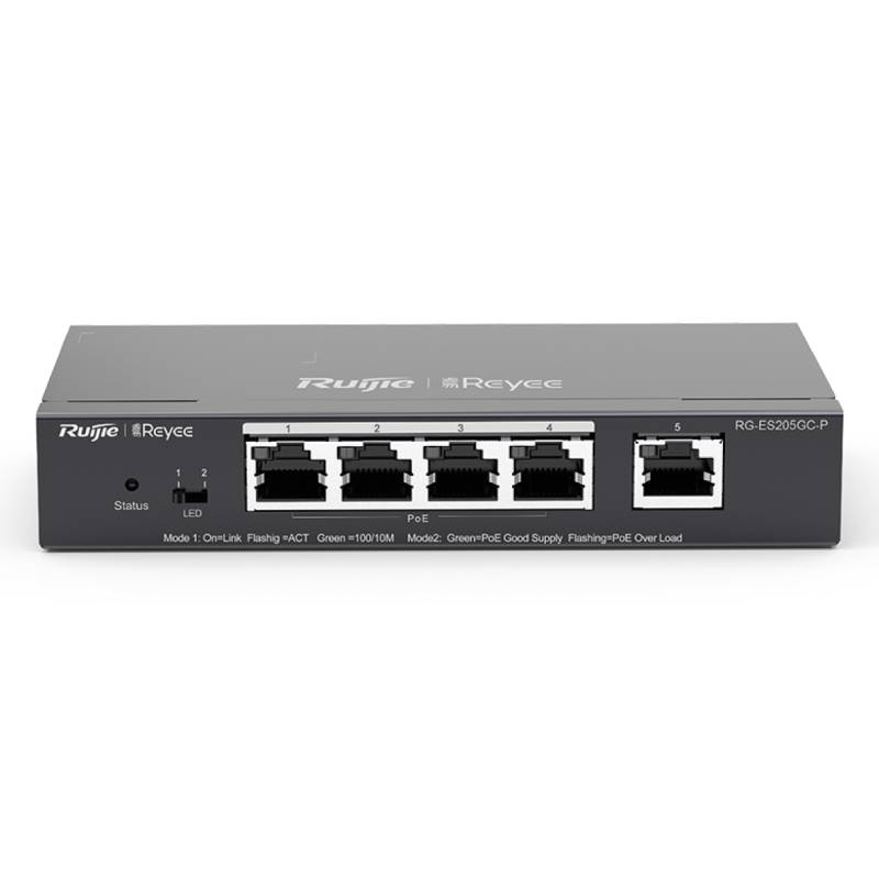 Switch RUIJIE REYEE RG-ES205GC-P PoE 5 Ports Gigabit - RUIJIE