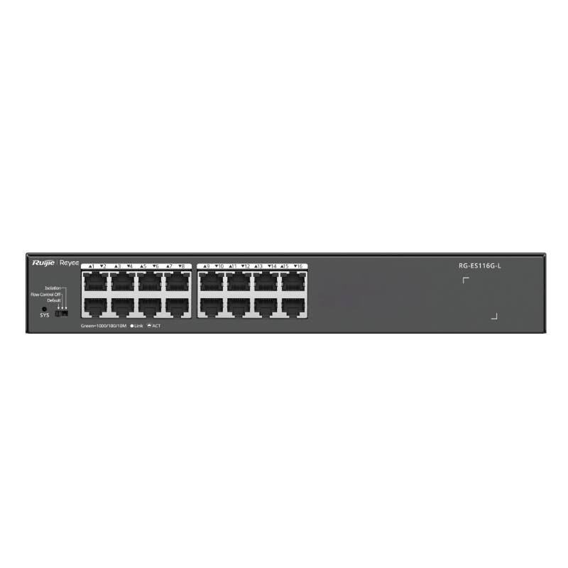 Switch RUIJIE RG-ES116G-L 16 Ports 10/100/1000 Mbps sans PoE - RUIJIE