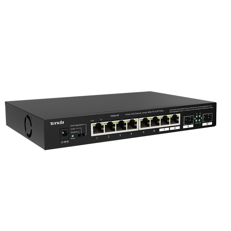 Switch TENDA TEM2010F 8 ports 2.5G + 2 ports SFP