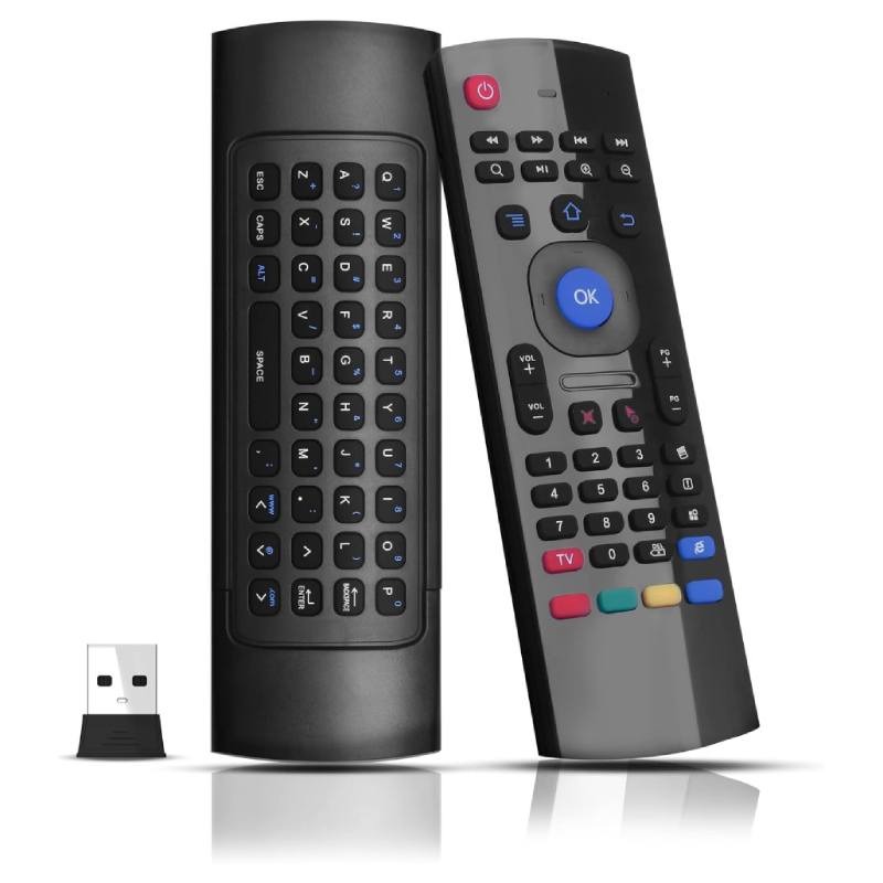 Télécommande Universelle Air Mouse et souris Sans Fil 3 in 1 - Noir