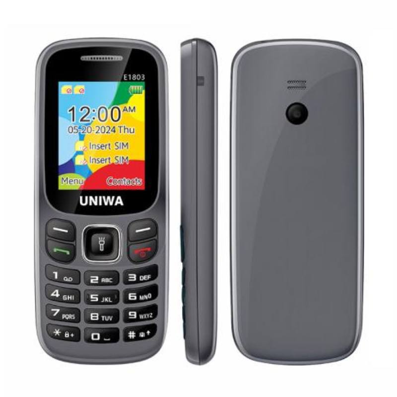 TÉLÉPHONE PORTABLE UNIWA E1803 - Gris - Uniwa