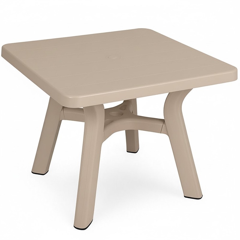 Table Plastique Carré Sarra - Beige