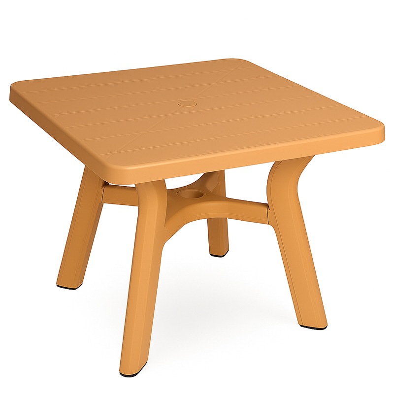 Table Plastique Carré Sarra - Caramel