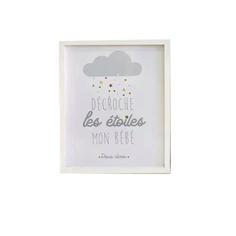 Tableau De Décoration Décroche les étoiles mon bébé (31050405-2)