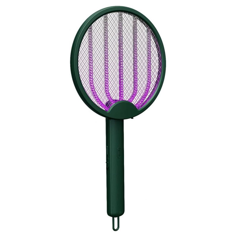 Tapette Anti-Moustiques électrique 4-en-1 D68 Pliable Rechargeable - Vert