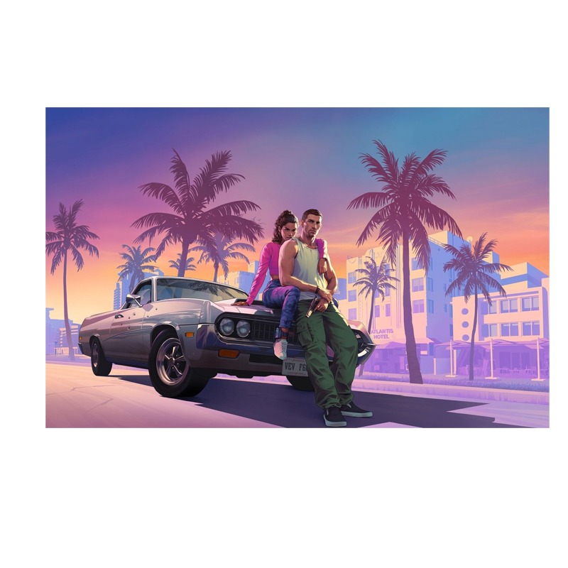 Tapis de Souris Gamer XXL GTA 6 400 x 900 mm - Assortie