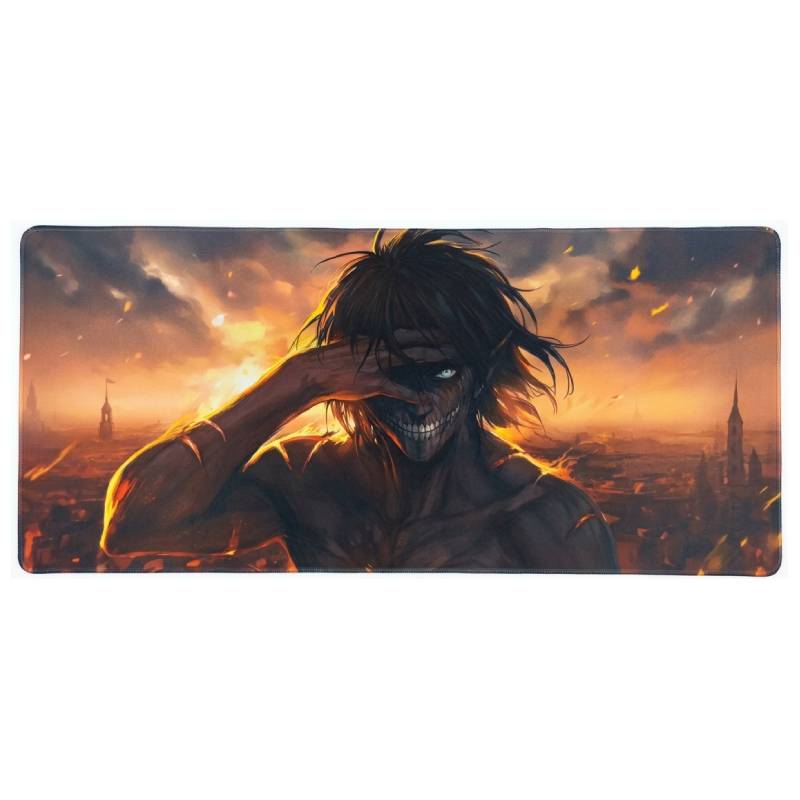 Tapis souris gaming 40x90 Attack on titan Eren yeager edition