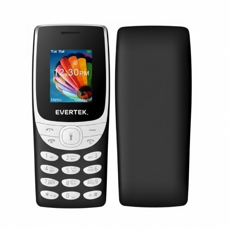 Téléphone Portable EVERTEK E3218 - Noir - Evertek