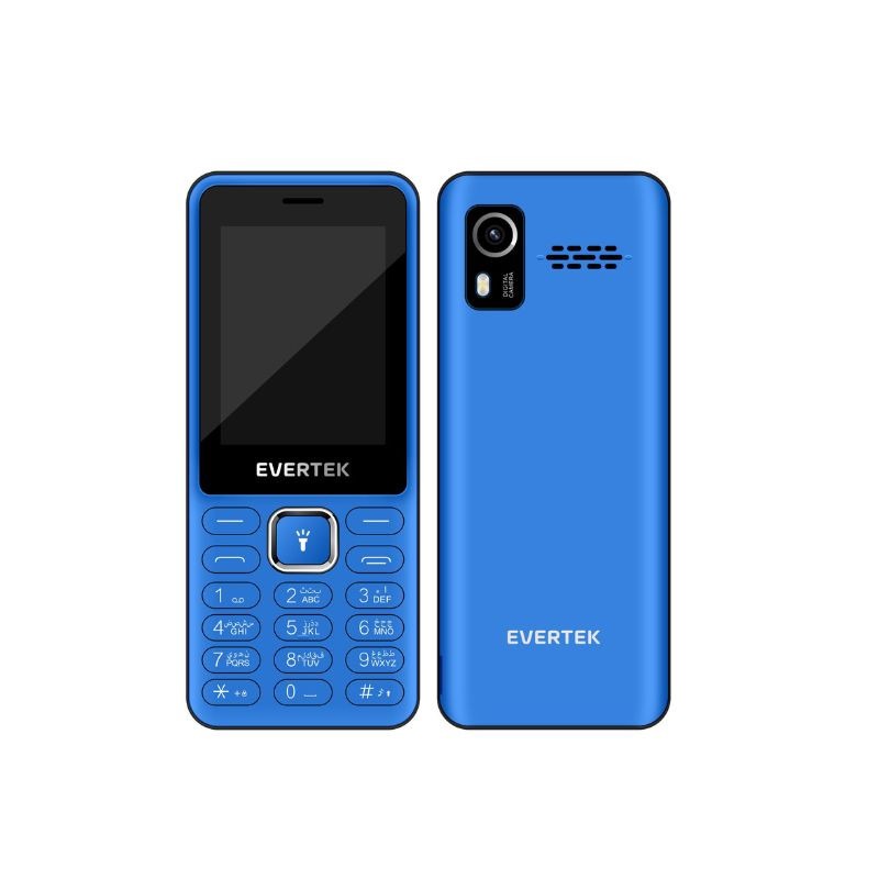Téléphone Portable EVERTEK EX24 - Bleu - Evertek