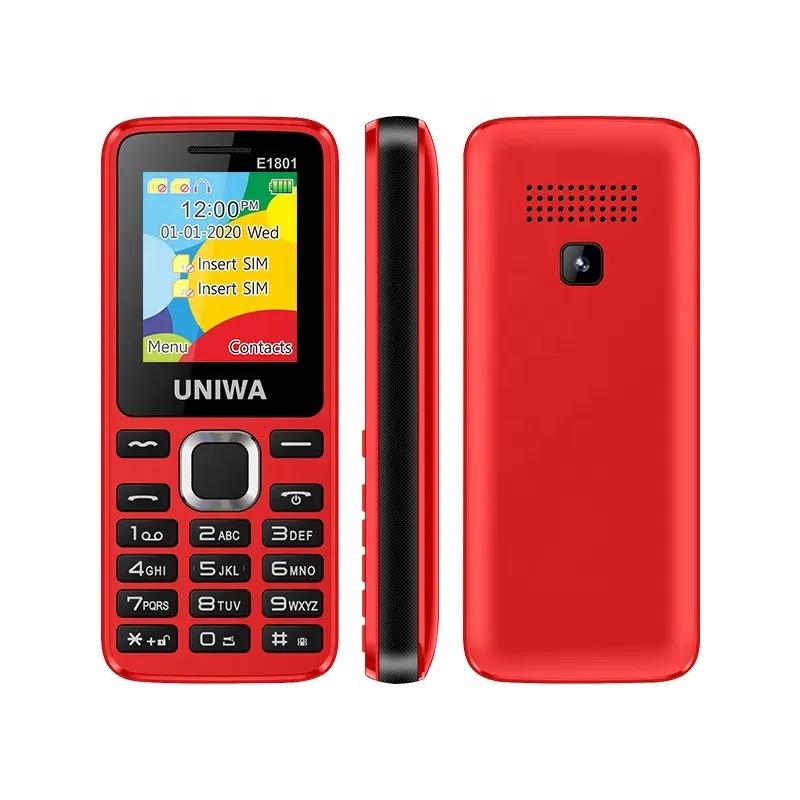Téléphone Portable UNIWA E1801 - Rouge - Uniwa