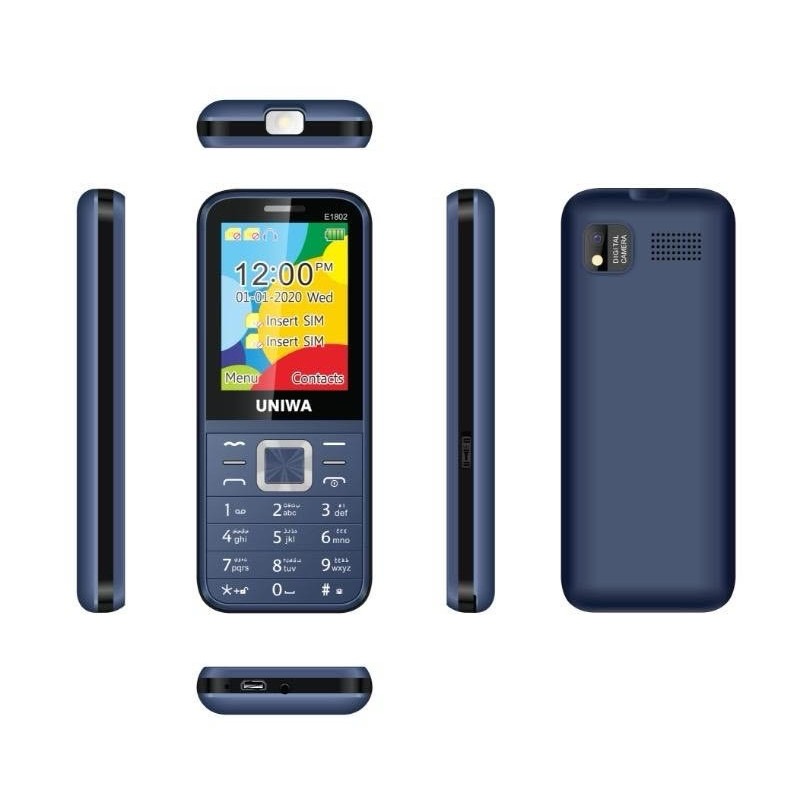 Téléphone Portable UNIWA E1802 - Bleu - Uniwa