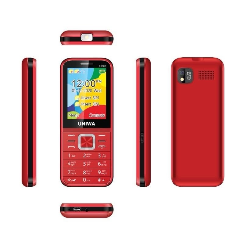 Téléphone Portable UNIWA E1802 - Rouge - Uniwa