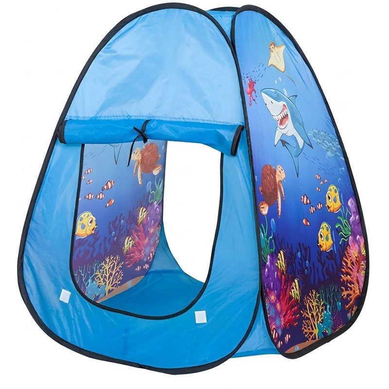 Tente de Jeu Pop-up "Monde Marin" - Bleu