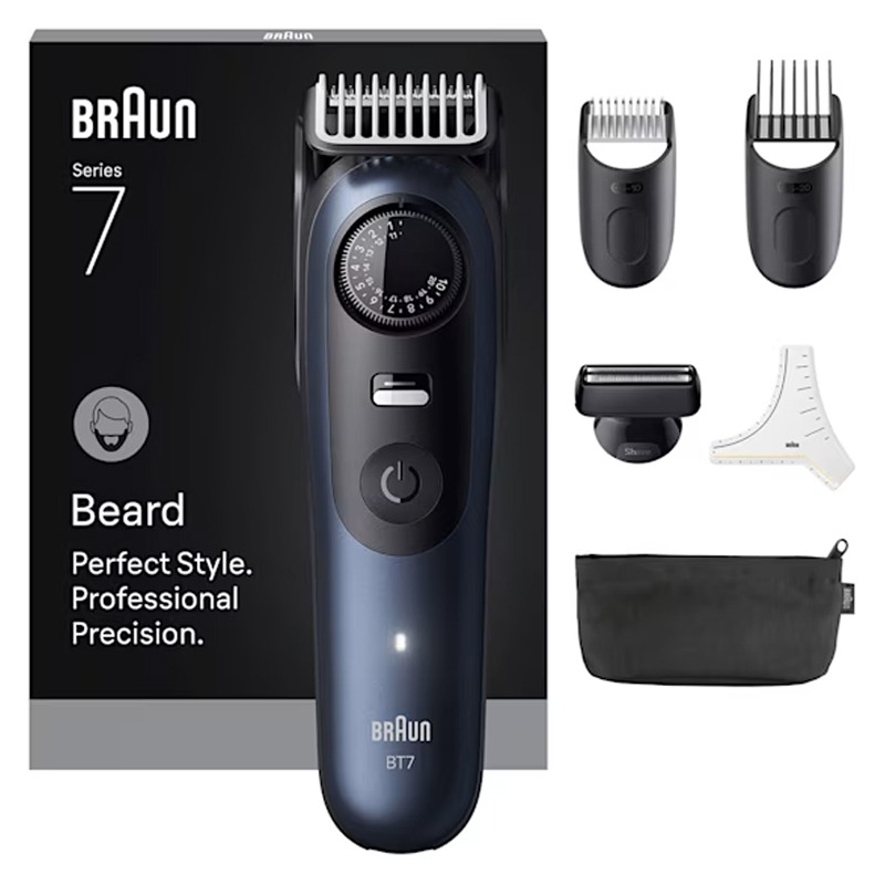 Tondeuse à Barbe 7en1 BRAUN Séries 7 BT7520 Rechargeable - Bleu&Noir - Braun