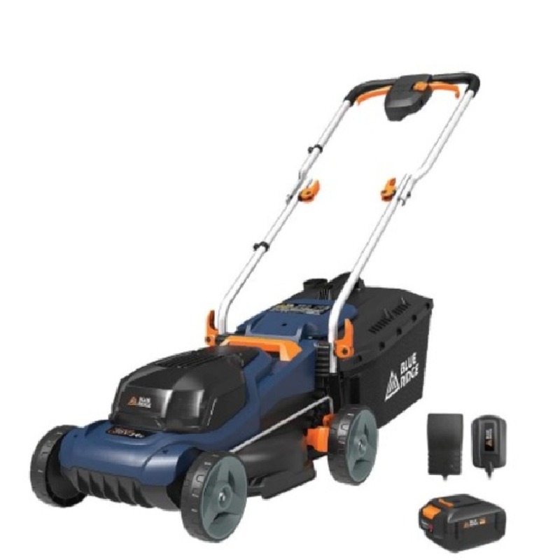Tondeuse à Gazon Sans Fil Blue Ridge BR8761 - Bleu