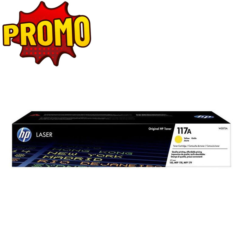 Cartouche de toner laser authentique HP 117A - Jaune - HP