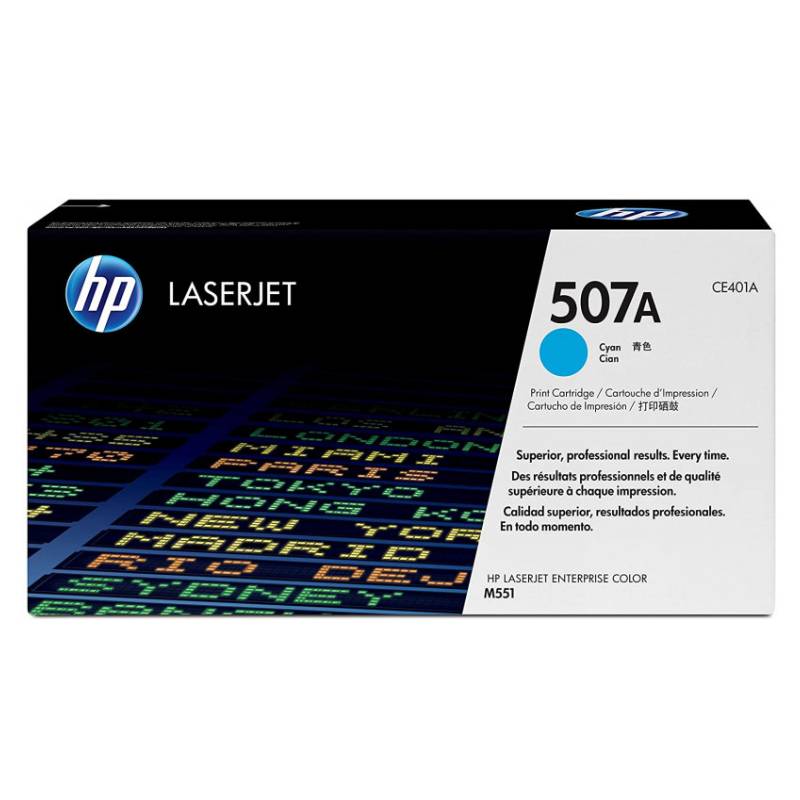 CE401A - HP 507A toner LaserJet cyan authentique - HP
