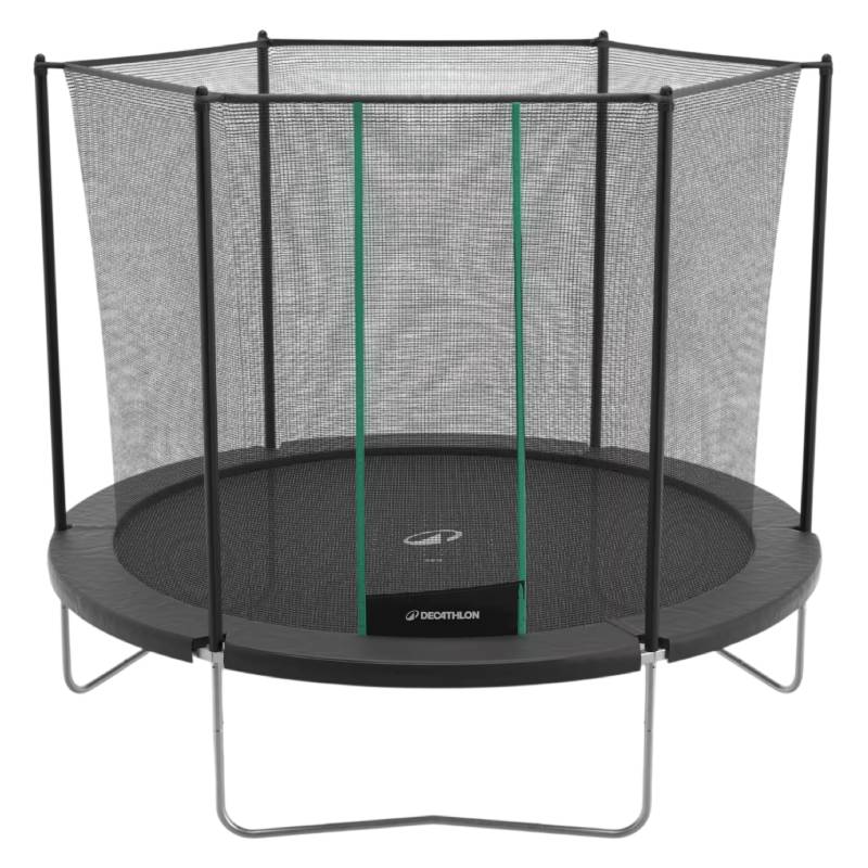 Trampoline rond DOMYOSS Trampoline 300 avec filet de protection - Noir - DOMYOS