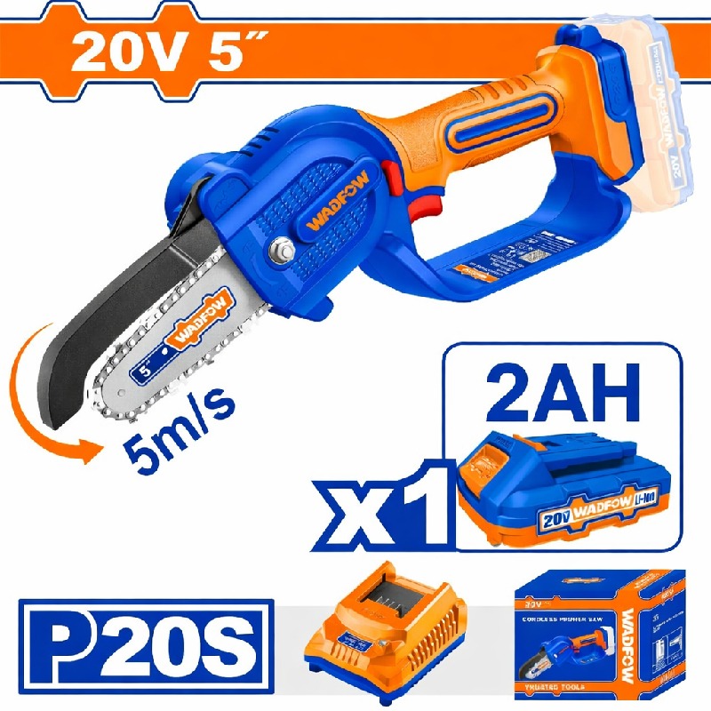 Tronçonneuse à Chaîne Sans Fil WADFOW 20V 5" - WCLP556