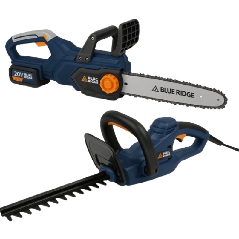 TRONÇONNEUSE + TAILLES HAIES ÉLECTRIQUES BLUE RIDGE
