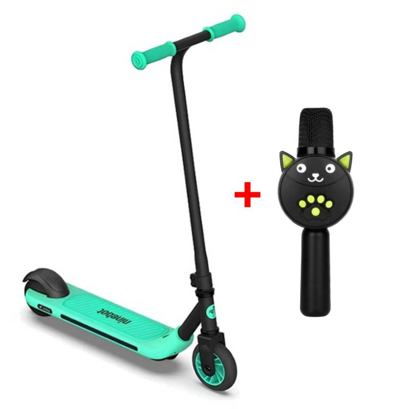 Trottinette Électrique Pour Enfant NINEBOT A6 Bleu + Haut Parleur et Microphone karaoké - NINEBOT