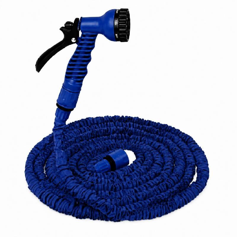 Tuyau De Jardin 45M / 125Ft Avec Pistolet Multifonction - Bleu