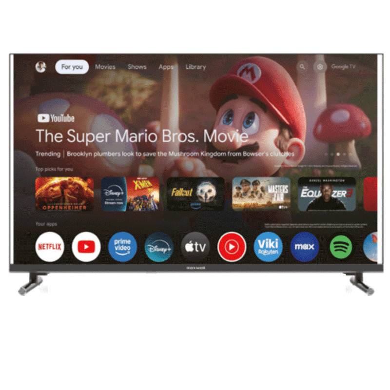 TV MAXWELL MG60 43" Smart Google TV Full HD avec Récepteur Intégré - MAXWELL
