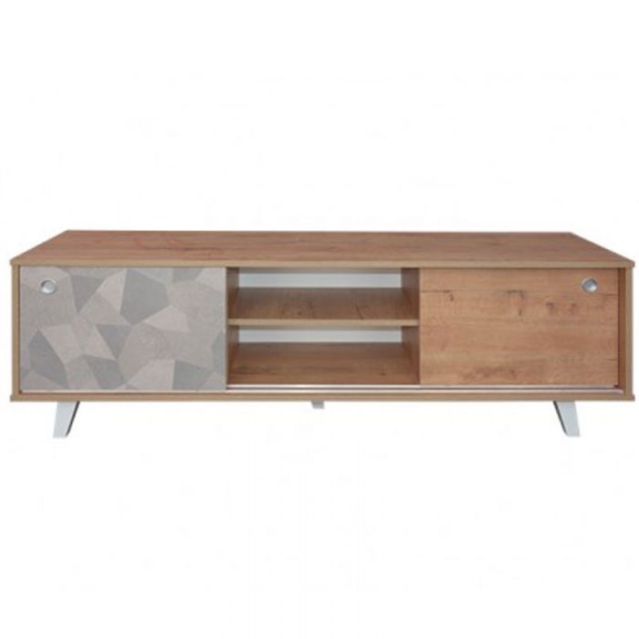 Table TV SOTUFAB SYMPHONIE - Chêne & Kaleido